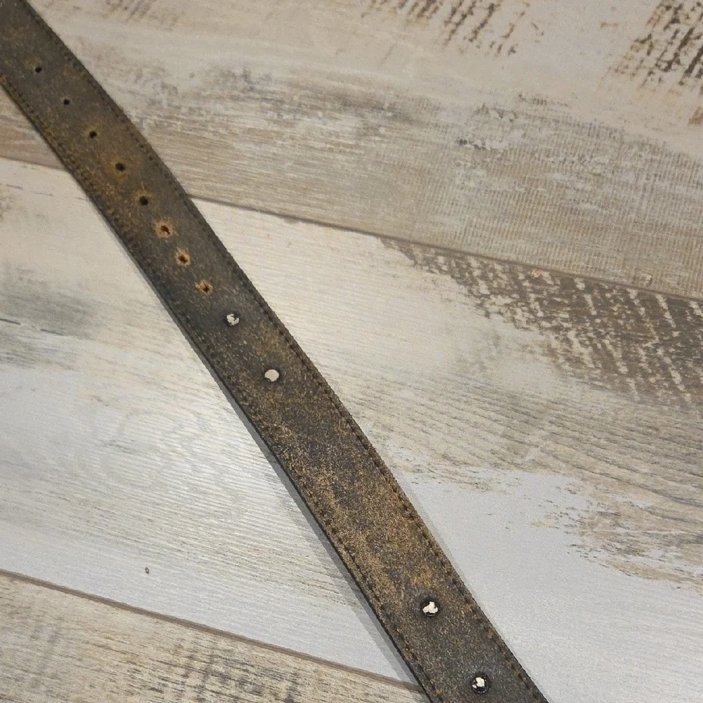 Men's Black Leather Belt